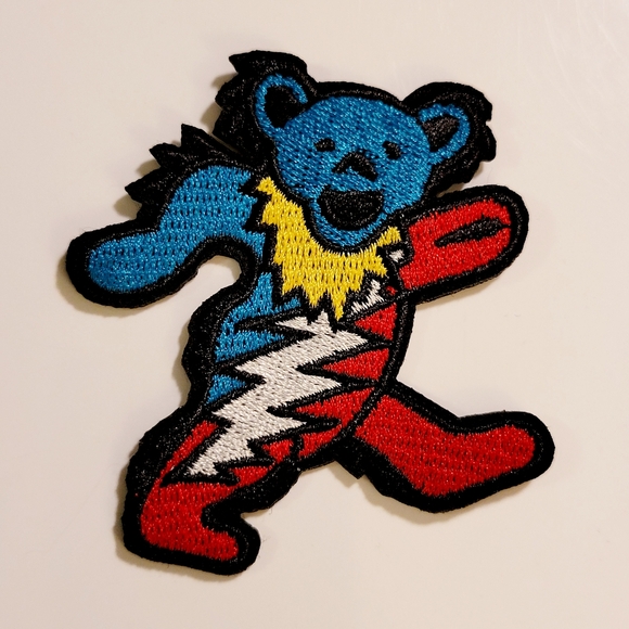 Grateful dead Dancing Bear embroidered patch iron or sew on new - Picture 1 of 2